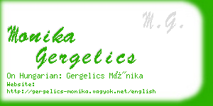 monika gergelics business card